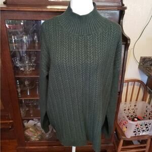 ANGELENO VERY nice green sweaster XL 40% viscose‎ 32% nylon 28% polyester